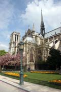 Katedrála Notre Dame, Ile de la Cité, Paříž. Francie.